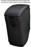 red stitch FITS TOYOTA MR2 MK2 1989-2000 ARMREST&STORAGE BOX LID COVERS LEATHER
