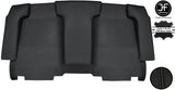 BLACK STITCH BACK WALL PAD BACKPAD REAL LEATHER COVERS FOR PORSCHE 914 72-76