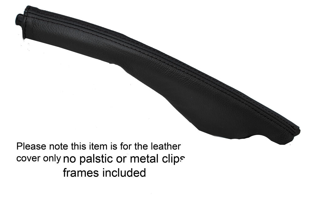 BLACK STITCHING LEATHER SKIN HANDBRAKE GAITER FITS DODGE AVENGER 1995-2000