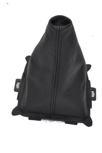 FITS FORD FIESTA MK7 GEAR GAITER 2008-2013 BLACK STITCHING 100% REAL LEATHER