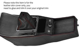 RED STITCH CENTER CONSOLE LEATHER COVER+GAITER FITS ALFA ROMEO BERLINA 2000