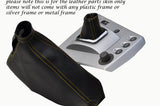 YELLOW STITCHING FITS ALFA ROMEO156 SELESPEED FACELIFT LEATHER GEAR HANDBRAKE
