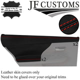 RED STITCH LEATHER 4X DOOR CARD TRIM + CAPPING COVERS FOR TOYOTA PRIUS V 11-21