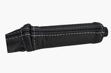 white stitch FITS PORSCHE 924 944 75-91  LEATHER HANDBRAKE HANDLE COVER