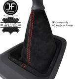RED STITCHING REAL SUEDE MANUAL GEAR GAITER FITS PEUGEOT EXPERT 2017+ CUSTOM NEW