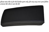 WHITE STITCH FITS VW PASSAT B6 2005-2011 LEATHER ARMREST COVER ONLY CUSTOM NEW