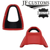 D RED ITALIAN LEATHER GEAR SURROUND GAUNTLET COVER+FRAME FOR JAGUAR E TYPE S2