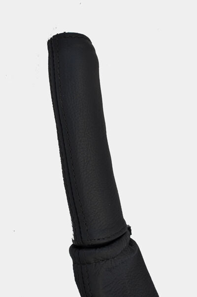black stitch FITS AUDI A6 C4 94-97 HANDBRAKE HANDLE LEATHER  COVER ONLY