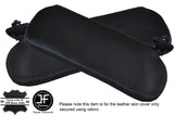 BLACK STITCH 2X SUN VISORS LEATHER COVERS FITS CAMARO FIREBIRD 1982-1993