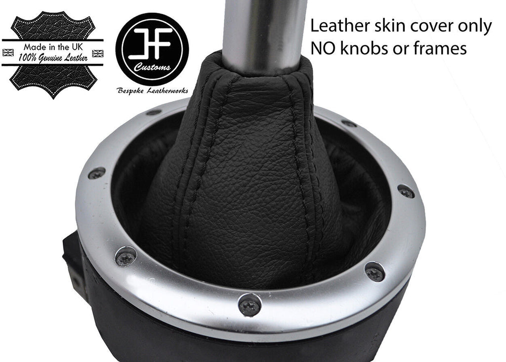 BLACK TOP GRAIN REAL LEATHER MANUAL GEAR GAITER FOR AUDI TT MK1 1998-2006