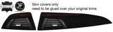 RED STITCH DASH VENTS TRIM REAL SUEDE COVERS FITS BMW 1 SERIES F20 F21 11-16
