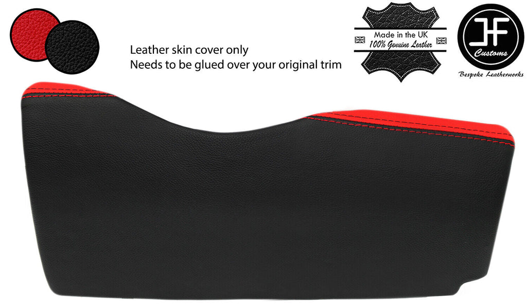 BLACK RED DRIVER SIDE LOWER DASH TRIM LEATHER COVER FOR SMART ROADSTER 452