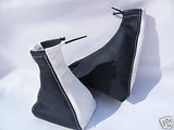 FITS FIAT SEICENTO CINQUECENTO SPORTING GAITERS WHITE BLACK CUSTOM NEW