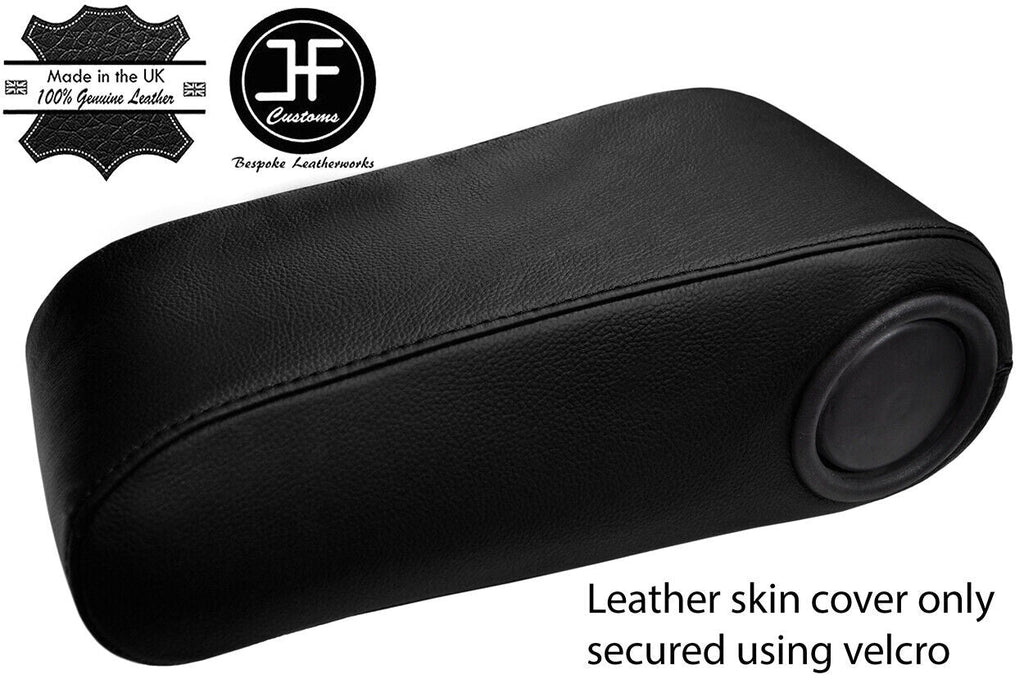 BLACK TOP GRAIN REAL LEATHER ARMREST COVER FOR MERCEDES W124 1993-1996