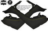 YELLOW STICH 2X REAR QUARTER PANEL LEATHER COVERS FITS BMW E46 CONVERTIBLE