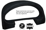 WHITE STITCH SPEEDO GAUGE HOOD SUEDE COVER FITS MAZDA MX5 MK2 NB 1998-2005
