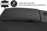 BLACK & BLACK ARMREST LID REAL LEATHER COVER FITS MERCEDES SLK R171 2004-2011