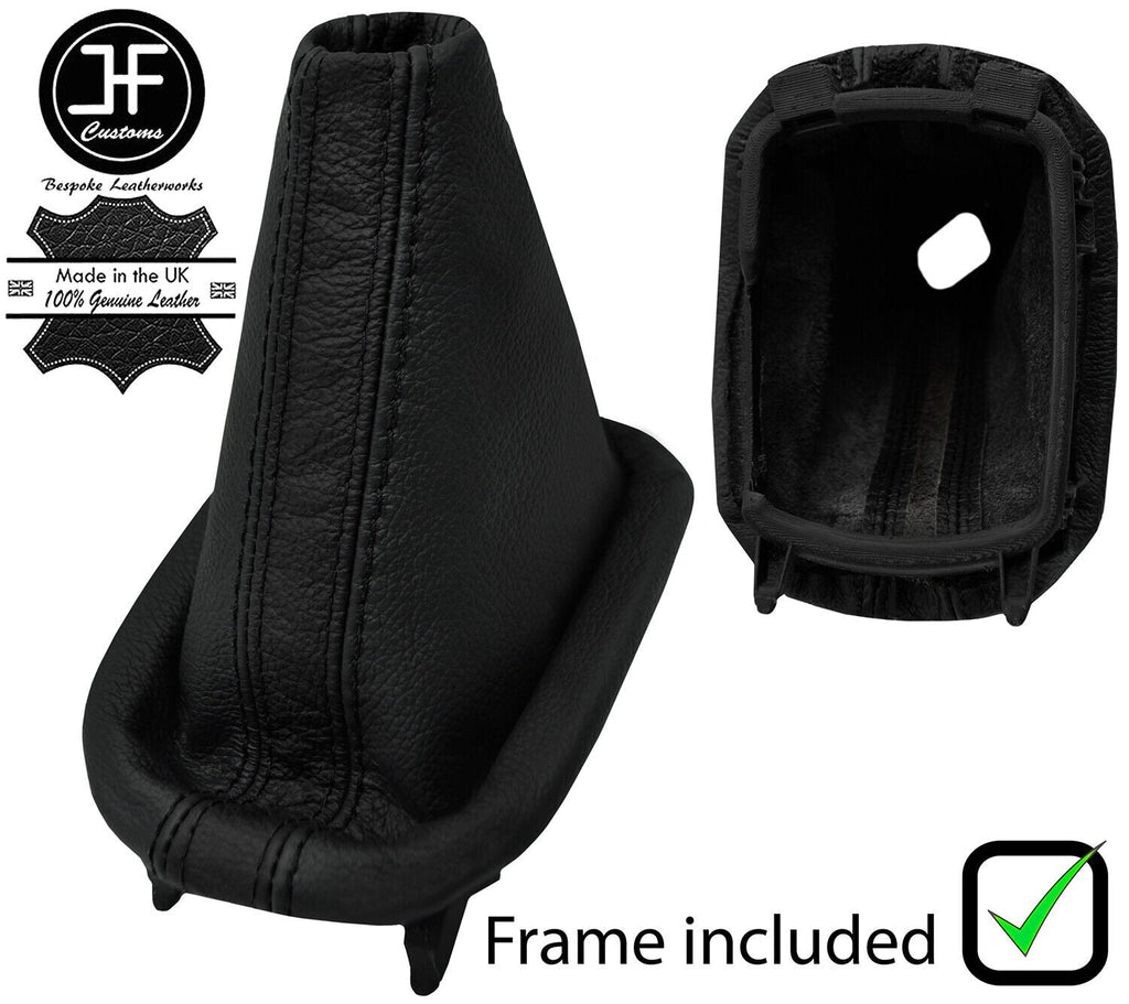 BLACK BLACK STRIPE LEATHER GEAR GAITER+PLASTIC FRAME FITS SEAT TOLEDO 99-04
