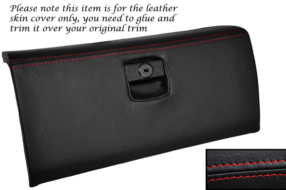 RED STITCH GLOVE BOX LID LEATHER SKIN COVER FITS PORSCHE 928 S S2 S4 78-95