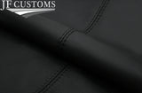 BLACK STITCH 2X REAR C PILLAR LEATHER COVERS FITS VW GOLF MK4 98-05 5 DOOR