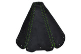 GREEN STITCH GEAR GAITER SUEDE FITS MAZDA MIATA MX5 MK1 EUNOS 1990-1997
