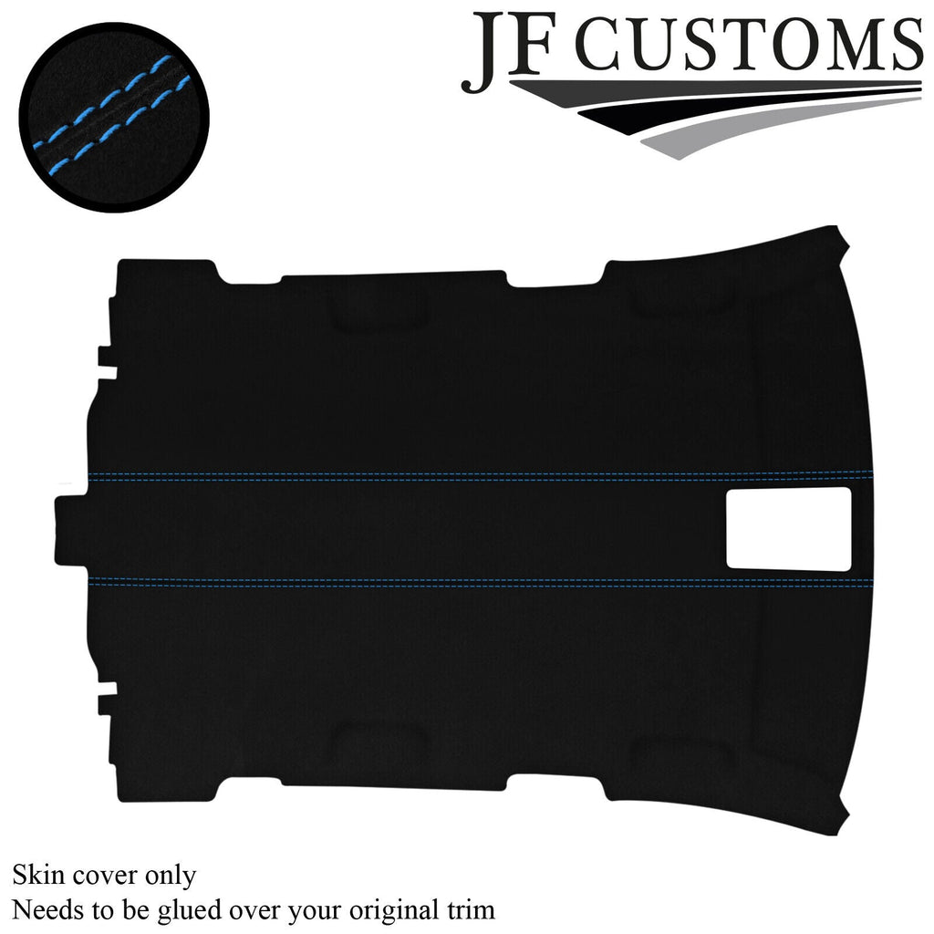 L BLUE STITCH SUEDE ROOF HEADLINER COVER FOR AUDI A3 8P 04-12 5 DOOR CUSTOM NEW