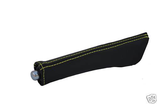 FITS PEUGEOT 306 HANDBRAKE COVER GAITER LEATHER YELLOW ST CUSTOM NEW MADE IN UK