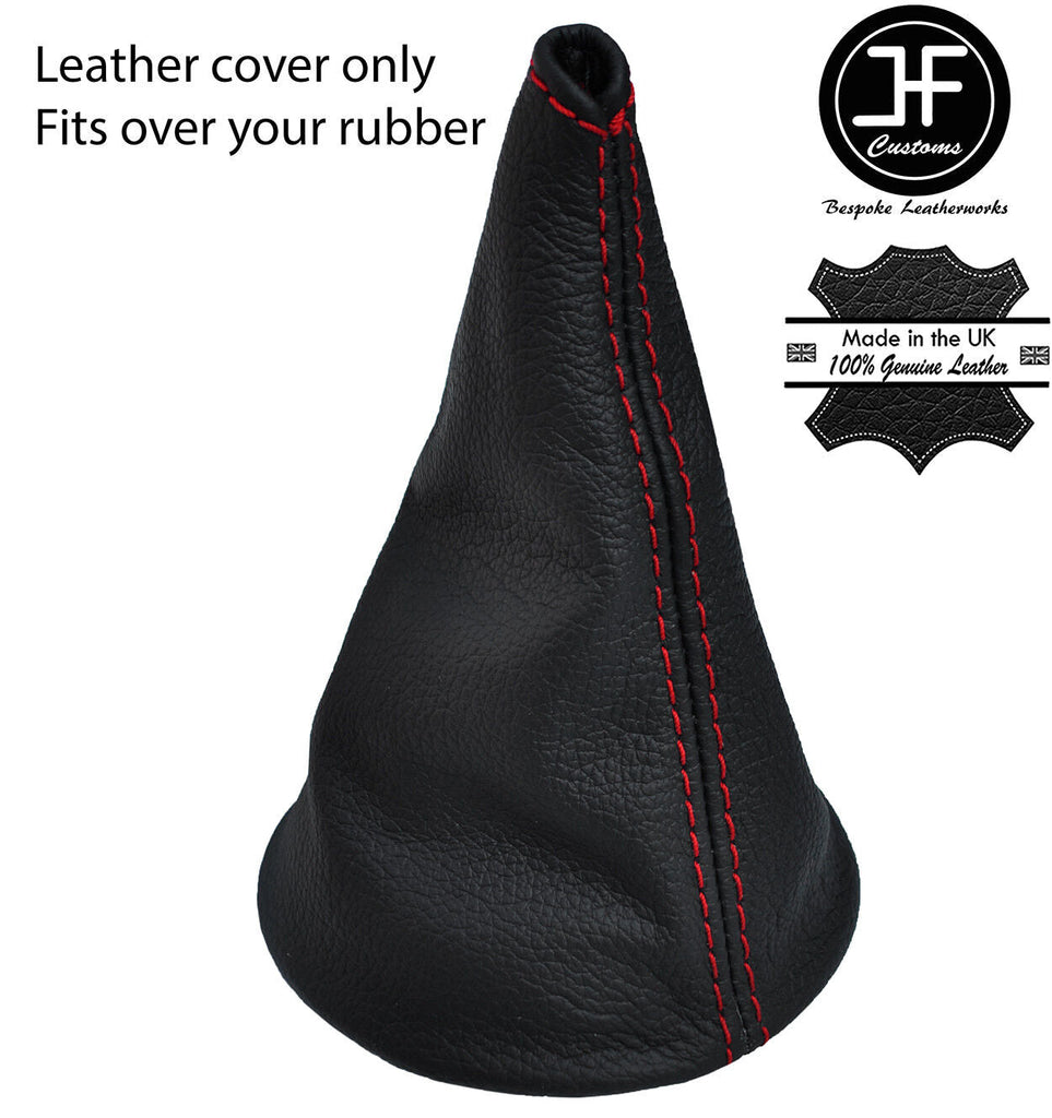 RED  STITCH TOP GRAIN LEATHER GEAR GAITER OVER RUBBER FITS TRIUMPH TR6 69-76