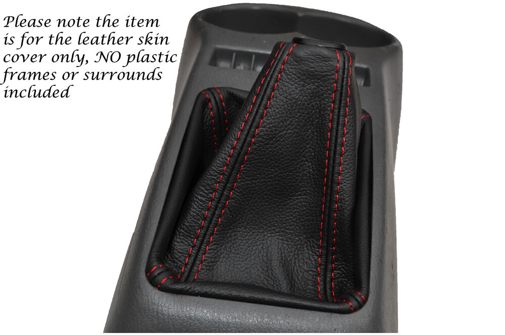 RED STITCH LEATHER MANUAL GEAR GAITER FITS HYUNDAI ATOZ 1998-2006 CUSTOM NEW