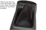 RED STITCH LEATHER MANUAL GEAR GAITER FITS HYUNDAI ATOZ 1998-2006 CUSTOM NEW