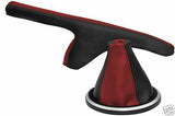 FITS FORD FIESTA MK6 MK7 FUSION GEAR HANDBRAKE D RED BLACK CUSTOM NEW MADE IN UK
