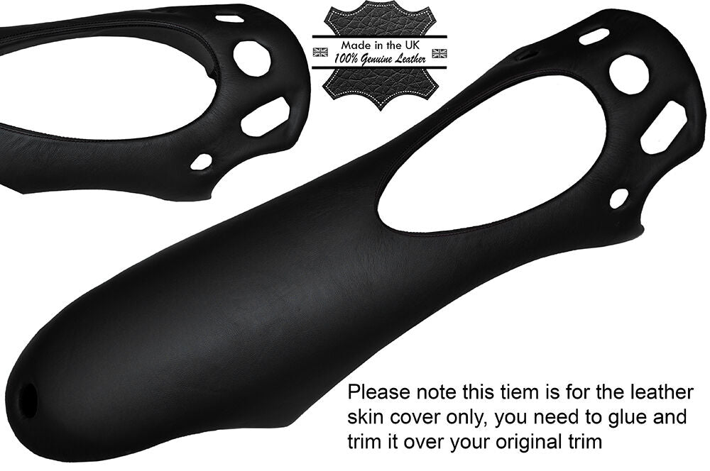 BLACK STITCHING CENTER CONSOLE LEATHER SKIN COVER FITS TVR TUSCAN 1998-2007