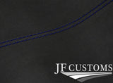 D BLUE STITCH D GREY SUEDE SUN ROOF HEADLINER COVER FOR BMW MINI R50 R53 01-06