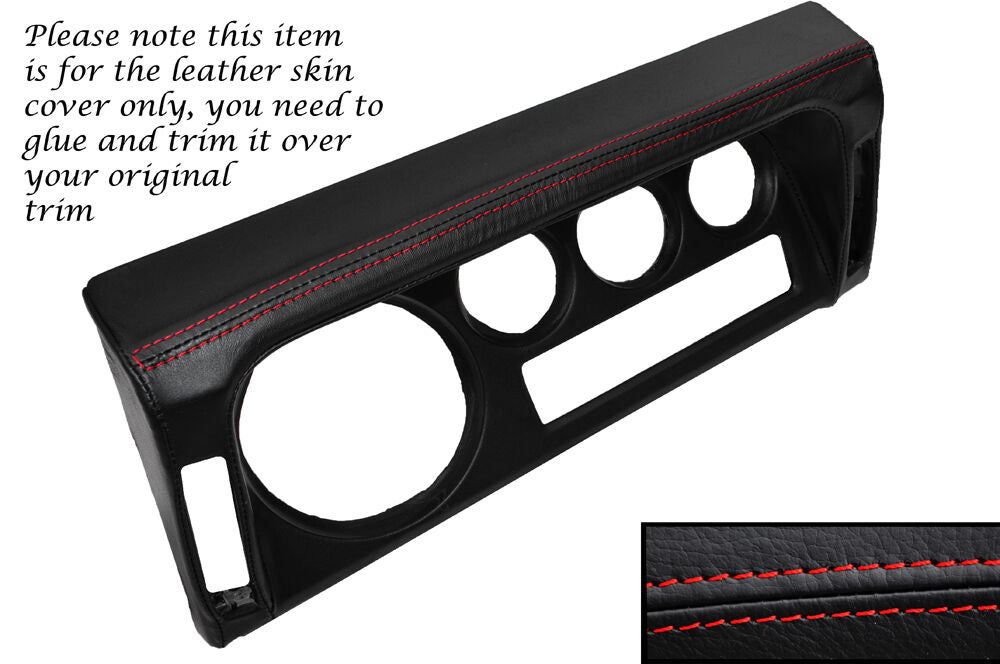 RED STITCH SPEEDO SURROUND SKIN COVER FITS LAND ROVER DEFENDER 90 110 83-06