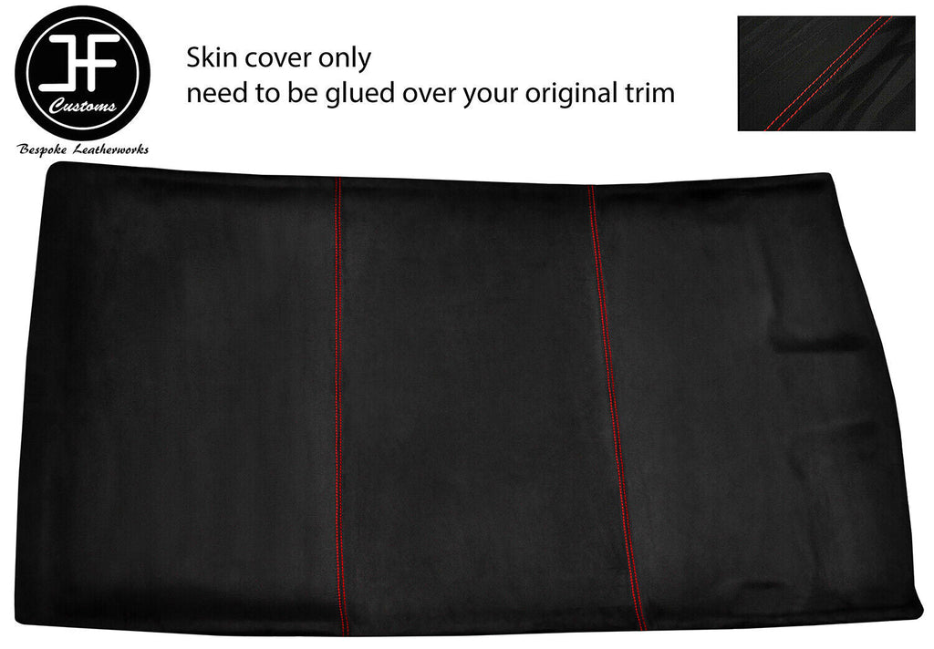RED STITCH ROOF HEADLINING LUXE SUEDE COVER FOR VW GOLF MK3 91-98 3 DOOR