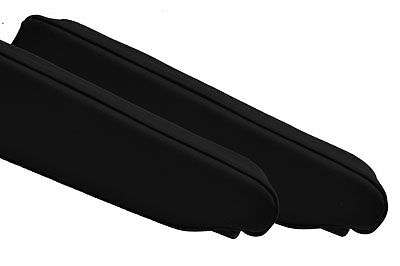 FITS RANGE ROVER 88-94 2 X ARM REST COVERS BLACK LEATHER CUSTOM NEW MADE IN UK