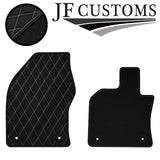 WHITE DIAMOND STITCH VINYL 4X TAILORED FLOOR CARPET FOR LEXUS UX 18-21 JF1