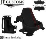 RED STITCH LEATHER AUTOMATIC GEAR +PLASTIC FRAME FOR INFINITI FX35 FX37 09-13