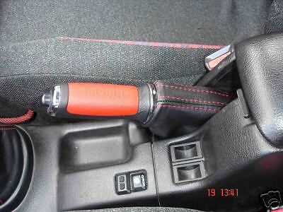 FITS SUBARU IMPREZA HANDBRAKE GAITER SPECIAL RED STITCH CUSTOM NEW MADE IN UK