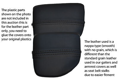 black stitch FITS MAZDA MX5 MK2 01-05 MIATA CENTRE CONSOLE CUP HOLDER COVER SKIN