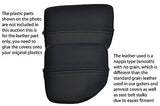 black stitch FITS MAZDA MX5 MK2 01-05 MIATA CENTRE CONSOLE CUP HOLDER COVER SKIN