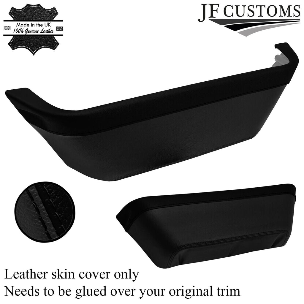 BLACK DOOR POCKET TRIM LEATHER COVER FITS FORD TRANSIT MK7 06-14 CUSTOM NEW