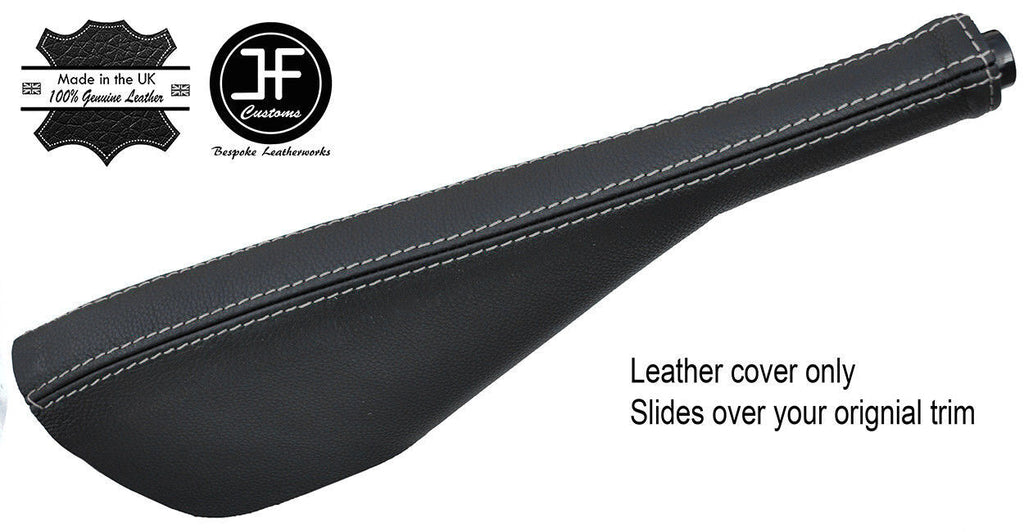GREY STITCH TOP GRAIN LEATHER HANDBRAKE GAITER FOR VW T6 TRANSPORTER CARAVELLE