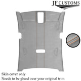 BEIGE STITCH L GREY LUXE SUEDE HEADLINER COVER FOR VW PASSAT CC 09-17 5 DOOR