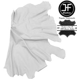 WHITE LEATHER 20 SQ FT HALF HIDE QUALITY TOP GRAIN GENUINE LEATHER CUSTOM NEW