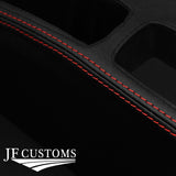 RED STITCH CENTRE CONSOLE TRIM LEATHER COVER FITS ALFA ROMEO 156 98-03