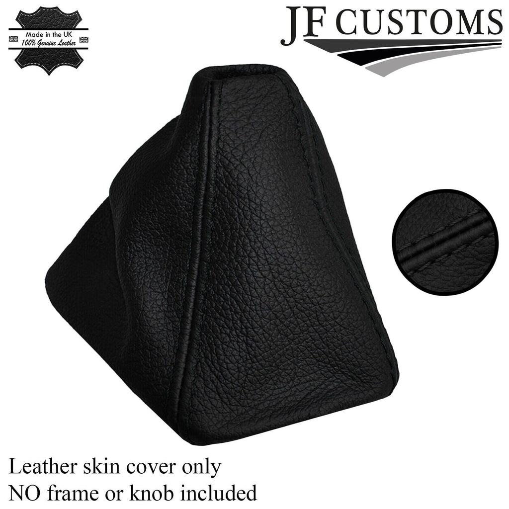BLACK STICH AUTO AUTOMATIC LEATHER GEAR GAITER FITS BMW 3SERIES E90 E91 E92 E93
