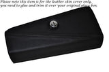BLACK STITCHING FITS MG MGB GLOVE BOX LID REAL LEATHER SKIN COVER ONLY