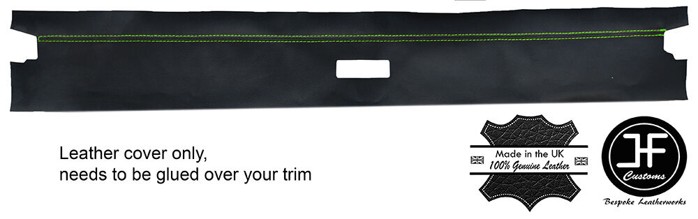 GREEN STITCH FRONT TOP ROOF PANEL TRIM LTHR COVER FITS VW GOLF MK1 JETTA CABRIO