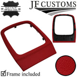 D RED LEATHER GEAR SURROUND COVER + PLASTIC FRAME FITS FORD MONDEO 07-10